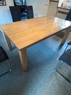 Licht Eiken houten 6 persoons tafel, Huis en Inrichting, Tafels | Eettafels, Ophalen, 100 tot 150 cm, Eikenhout, Zo goed als nieuw