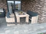 Steigerhout Tuinset Gent. Tuintafel, stoelen en Hoekbank!, Steigerhout, Ophalen of Verzenden, Zo goed als nieuw, Stoel