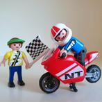 Playmobil junior motorrijder met vlaggenzwaaier 4780, Kinderen en Baby's, Speelgoed | Playmobil, Complete set, Ophalen of Verzenden