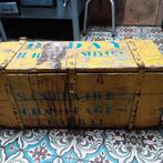 Oude houten kist opbergkist koffer brocante, Antiek en Kunst, Curiosa en Brocante, Ophalen of Verzenden
