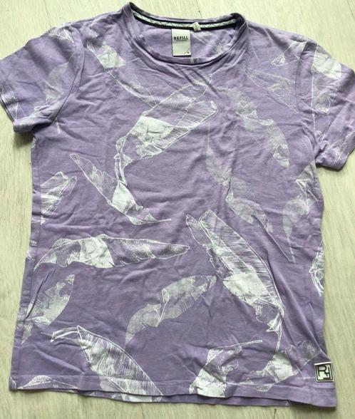 Paars T-shirt REFILL maat S, Kleding | Dames, T-shirts, Zo goed als nieuw, Maat 36 (S), Paars, Korte mouw, Ophalen of Verzenden