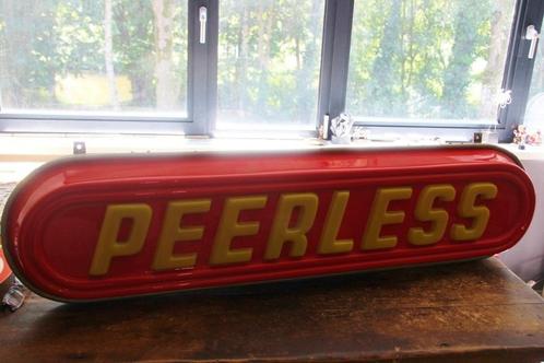 Lichtbak Peerless fietsen lichtreclame 3 dimensionaal retro, Verzamelen, Merken en Reclamevoorwerpen, Gebruikt, Lichtbak of (neon) lamp