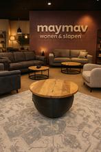 Salontafel met opbergruimte mango/metaal Direct/leverbaar