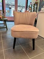 Roze velvet fauteuil - Enschede centrum, Ophalen, Zo goed als nieuw, Rood, Eén