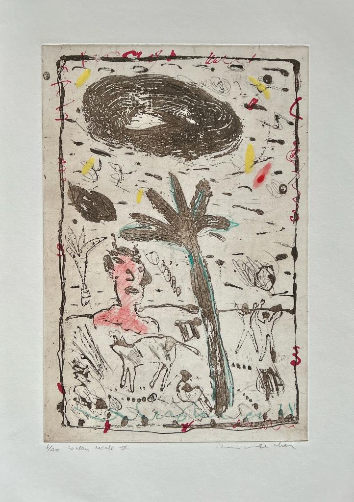 Zeefdruk Dominique Chan - Coleur locale IV, Antiek en Kunst, Ophalen of Verzenden