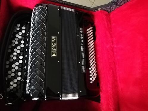 Accordeon PIGINI met Converter, Muziek en Instrumenten, Accordeons, Zo goed als nieuw, Knopaccordeon, Ophalen