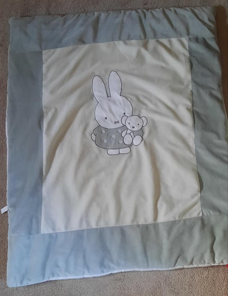 Nijntje boxkleed - grijs /crème - dik kleed box, Kinderen en Baby's, Boxen, Ophalen, Zo goed als nieuw, Rechthoekig, Boxkleed