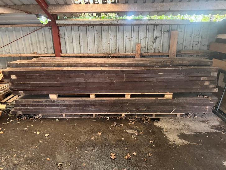 Partij balken 45st kopmaat 76 x 220, Doe-het-zelf en Verbouw, Hout en Planken, Zo goed als nieuw, Balk, Vuren, 300 cm of meer