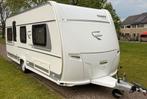 Fendt Saphir 515 SG Airco Mover GO2 DWT voortent all seasons, Caravans en Kamperen, Vast bed, Rondzit, 7 tot 8 meter, Fendt