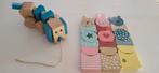 Houten speelgoed hema, toren puzzel,  trek hondje, baby kado, Kinderen en Baby's, Ophalen, Nieuw