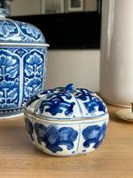 Mooie oosterse deksel pot vintage aardewerk, Ophalen of Verzenden