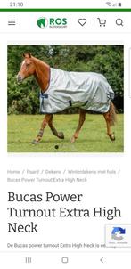 NIEUWE Bucas power turnout Extra High neck 195 x 145, Dieren en Toebehoren, Paarden en Pony's | Dekens en Dekjes, Ophalen of Verzenden