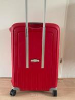 Mooie hardcase rode Samsonite koffer, Ophalen, Hard kunststof, Slot, Zo goed als nieuw