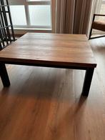 Salontafel Hevano eikenhout vierkant 100x100cm, Ophalen, 50 tot 100 cm, Zo goed als nieuw, Minder dan 50 cm