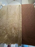 Mooie Gordijnen - Beige/Bruin, Huis en Inrichting, Ophalen, Gebruikt, 200 cm of meer, Beige