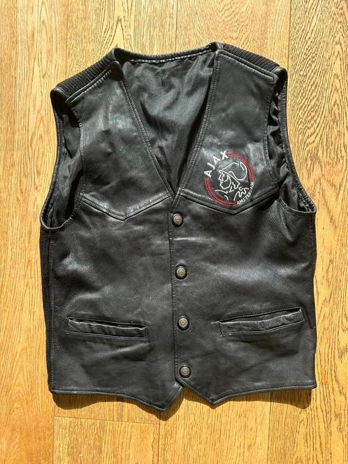 Uniek Ajax Amsterdam Leren Vest – Maat M/L, Verzamelen, Sportartikelen en Voetbal, Overige typen, Ajax, Ophalen of Verzenden