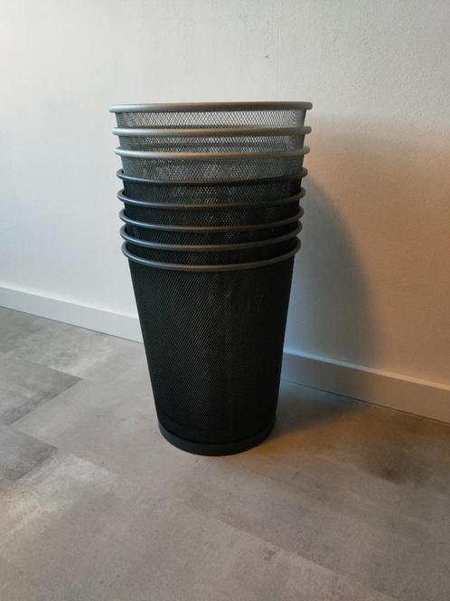 Prullenbakken (8 stuks, ook per stuk), Huis en Inrichting, Woonaccessoires | Prullenbakken, Zo goed als nieuw, Metaal, Minder dan 50 cm