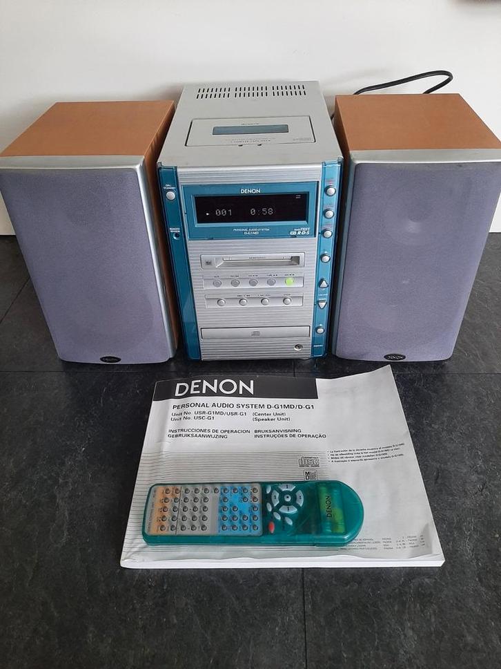 Denon D-G1MD miniset met Minidisk, CD, cassette en radio, Audio, Tv en Foto, Stereo-sets, Gebruikt, Denon, Microset, Ophalen of Verzenden