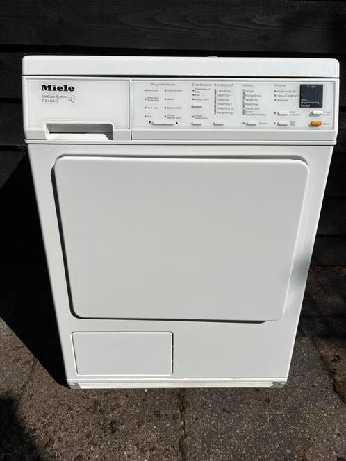 Miele droger SoftCare system T8433 C, Witgoed en Apparatuur, Wasdrogers, Gebruikt, Condens, Voorlader, 6 tot 8 kg, 85 tot 90 cm