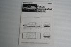 Folder Fiat 131 Super Mirafiori 1600 TC tech info (1978) 40, Ophalen of Verzenden, Nieuw, Overige merken