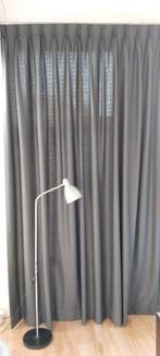 Zilveren Staande Lamp met Zwarte Voet, Ophalen, 50 tot 100 cm, 150 tot 200 cm