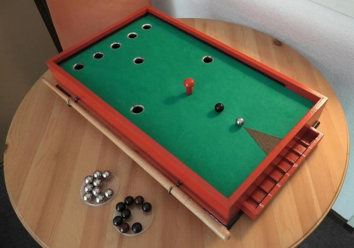 Vintage biljart tabletop, Antiek en Kunst, Antiek | Speelgoed, Ophalen of Verzenden