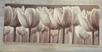 Groot canvas schilderij met tulpen, 50 tot 75 cm, Verzenden, 125 cm of meer, Zo goed als nieuw