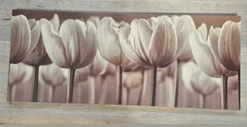 Groot canvas schilderij met tulpen beschikbaar voor biedingen