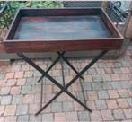 Butler tray, smeedijzeren onderstel en handvaten, Antiek en Kunst, Curiosa en Brocante, Ophalen