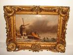 Antique oil, A. Marijnissen ( 1899 - 1996), Winterlandscape., Ophalen of Verzenden