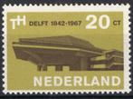 Nederland 1967 - nvph 876 -Technische Universiteit Delft, Postzegels en Munten, Postzegels | Nederland, Ophalen of Verzenden, Na 1940