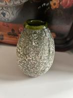 Antiek art deco ? Frosted Groen Vaas vintage, Ophalen of Verzenden