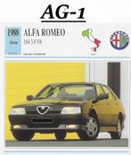 Ag1 autokaart alfa romeo 164 3,0 v6 ( 1988 ), Ophalen of Verzenden, Zo goed als nieuw, Auto's