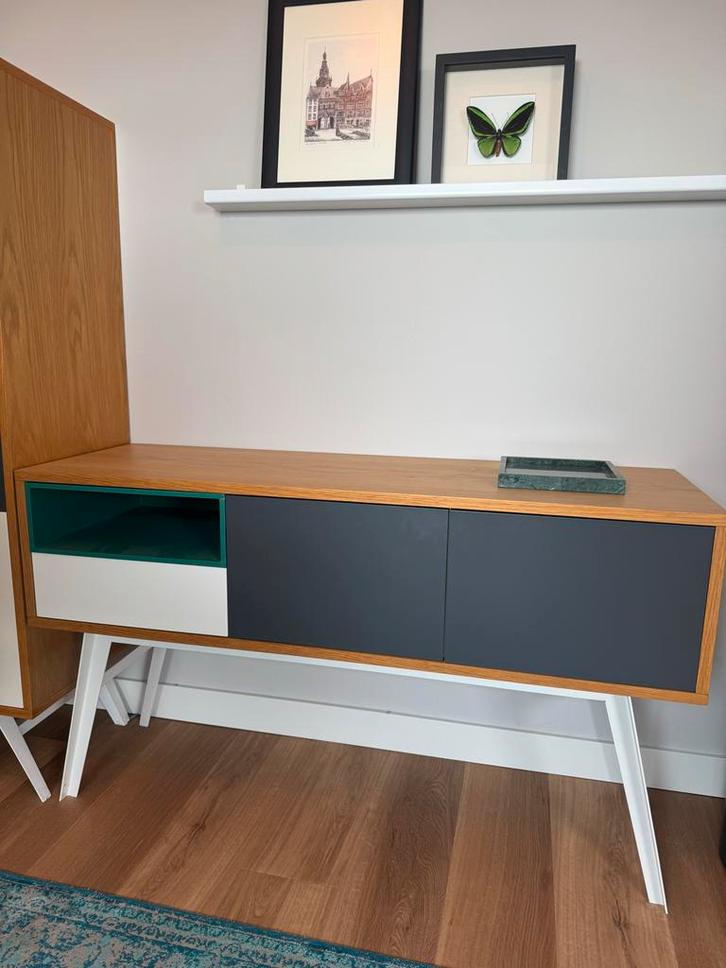 Retro Dressoir Zuiver Alps Sidetable, Huis en Inrichting, Kasten | Dressoirs, Zo goed als nieuw, 100 tot 150 cm, 25 tot 50 cm