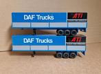 2 x DAF oplegger met huif van Lion Toys, Hobby en Vrije tijd, Gebruikt, Ophalen of Verzenden, Bus of Vrachtwagen, Lion Toys