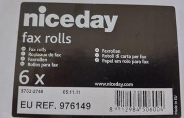 Niceday art. nr. 976149 faxrollen 210mm x 127mm x 30m beschikbaar voor biedingen