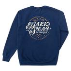 DARK SEAS CURRENCY PIGMENT CREWNECK NAVY  LARGE, Maat 52/54 (L), Blauw, Nieuw, Ophalen of Verzenden