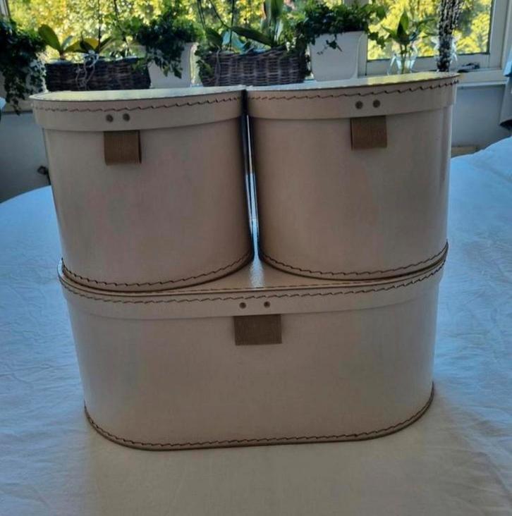 Ikea opbergdozen karton creme, Huis en Inrichting, Woonaccessoires | Schalen en Manden, Zo goed als nieuw, Ophalen of Verzenden