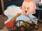 Geboortebord Claas tractor en hakselaar, Ophalen of Verzenden, Gebruikt, Wanddecoratie