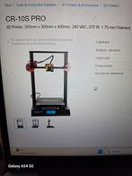 CR-10S PRO V2 3D Printer - Topstaat!, Computers en Software, 3D Printers, Ophalen of Verzenden, Zo goed als nieuw, Creality