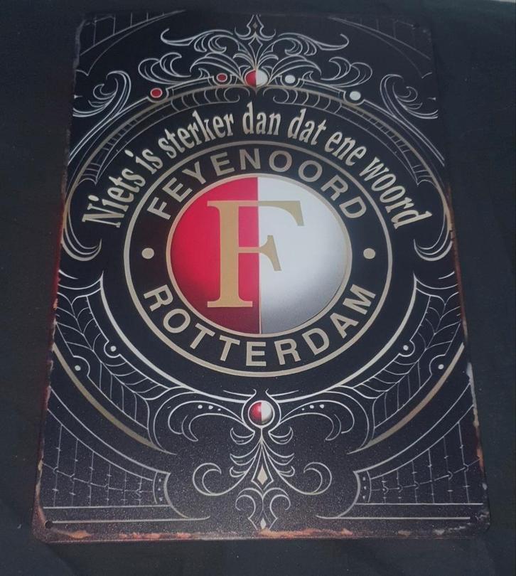 Feyenoord wandbord van 30x20 cm. Perfect voor de mancave., Verzamelen, Sportartikelen en Voetbal, Nieuw, Feyenoord, Ophalen of Verzenden