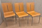 3x Richard Hutten design stoelen, Dutch Design – hout/metaal, Huis en Inrichting, Stoelen, Ophalen, Gebruikt, Dutch Design, Hout