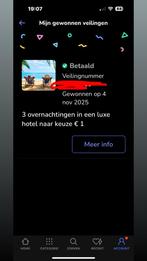 3 hotelovernachtingen, Tickets en Kaartjes, Kortingen en Cadeaubonnen, Twee personen, Cadeaubon