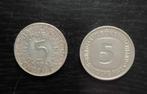 2x munten van 5 duitse mark 1978 en 1951, Postzegels en Munten, Munten | Europa | Niet-Euromunten, Ophalen of Verzenden, Duitsland
