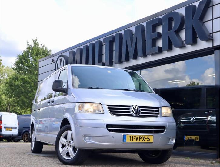 Volkswagen Transporter 2.5 TDI AUTOMAAT LANG DUBBELE CABINE, Auto's, Bestelauto's, Te koop, ABS, Airconditioning, Alarm, Boordcomputer