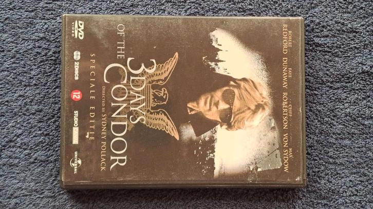 3 Days of the Condor "Robert Redford, Max von Sydow", Cd's en Dvd's, Dvd's | Actie, Zo goed als nieuw, Vanaf 16 jaar, Ophalen of Verzenden