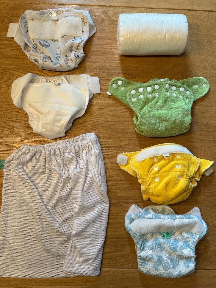 Probeerpakketje wasbare luiers maat 1 (2.5 tot 8 kilo), Kinderen en Baby's, Badjes en Verzorging, Zo goed als nieuw, Overige typen