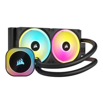 Corsair iCUE LINK H100i LCD, CPU Cooler, LCD, RGB, Zwart/Bla beschikbaar voor biedingen