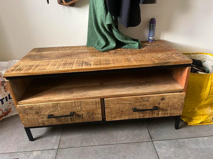 Kleine houten kast met lades, Huis en Inrichting, Kasten | Televisiemeubels, Gebruikt, Minder dan 100 cm, Minder dan 50 cm, 25 tot 50 cm
