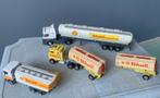 3x SHELL Tankwagen + 1 Aanhanger | vrachtwagen auto's, Hobby en Vrije tijd, Ophalen of Verzenden, Gebruikt, Bus of Vrachtwagen